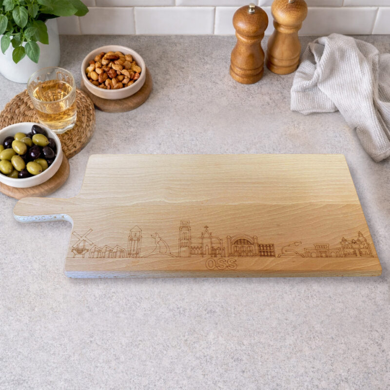 Borrelplank Skyline van Oss - Massief hout